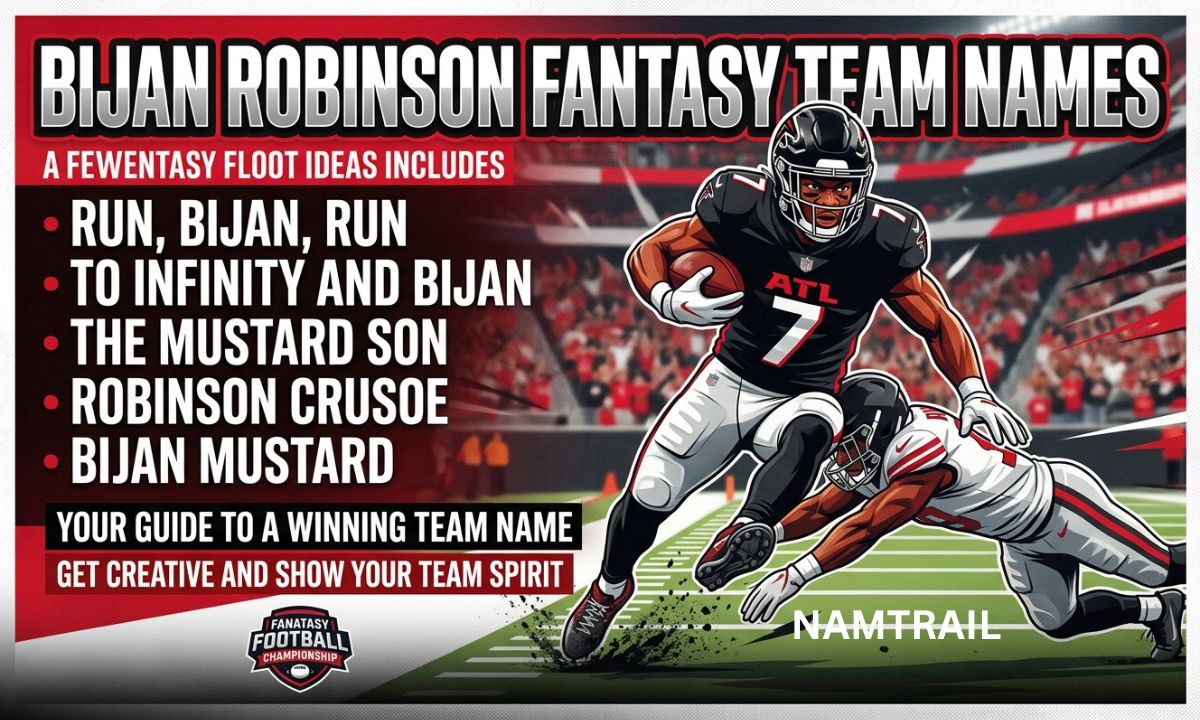 Bijan Robinson Fantasy Team Names