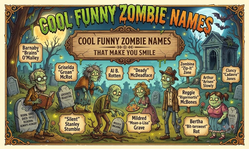 Cool Funny Zombie Names That Make You Smile