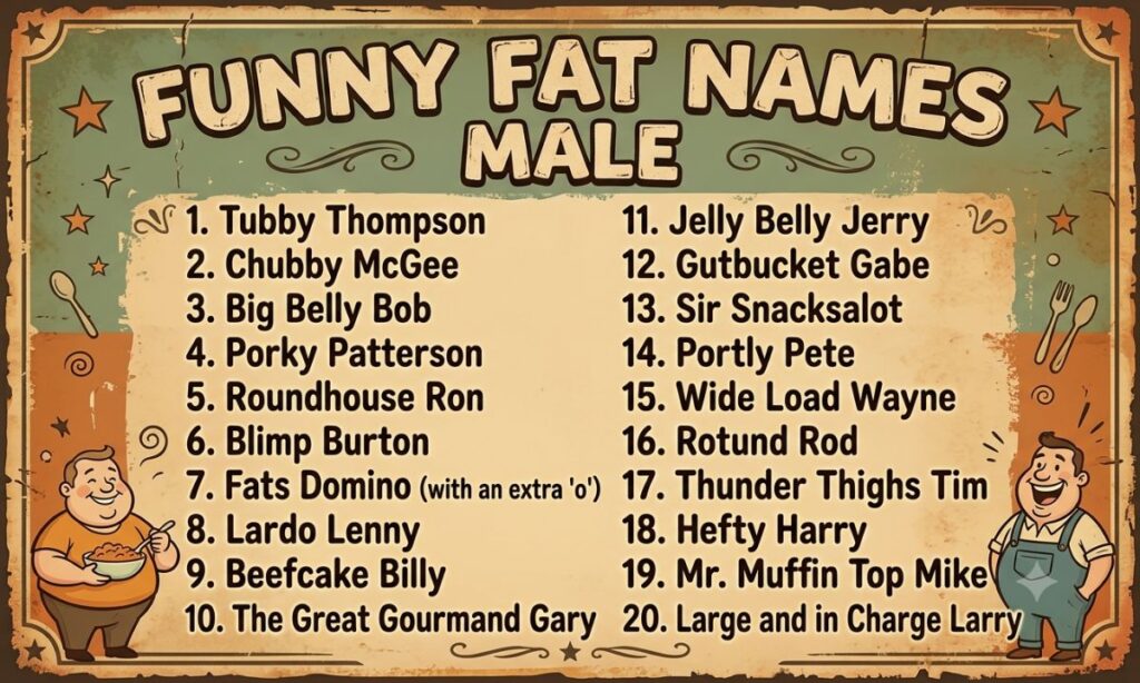 Funny Fat Names Male