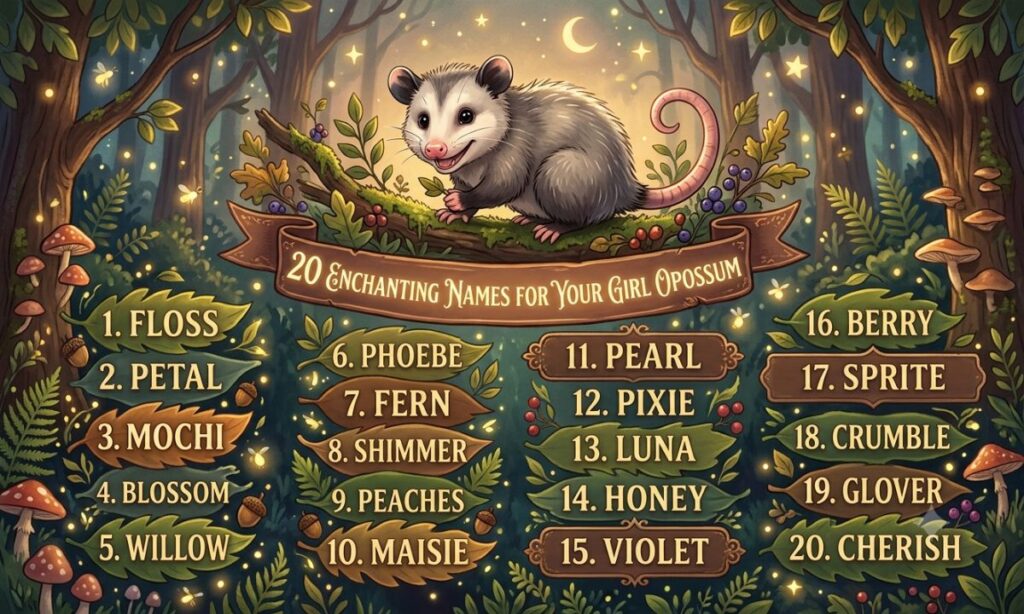 Opossum Names Girl
