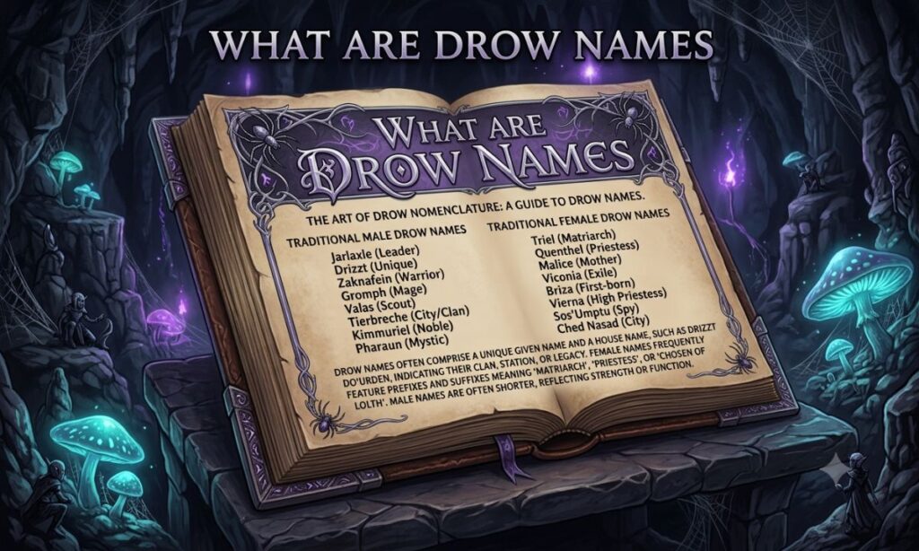 What Are Drow Names