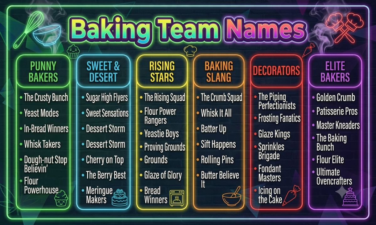 Baking Team Names