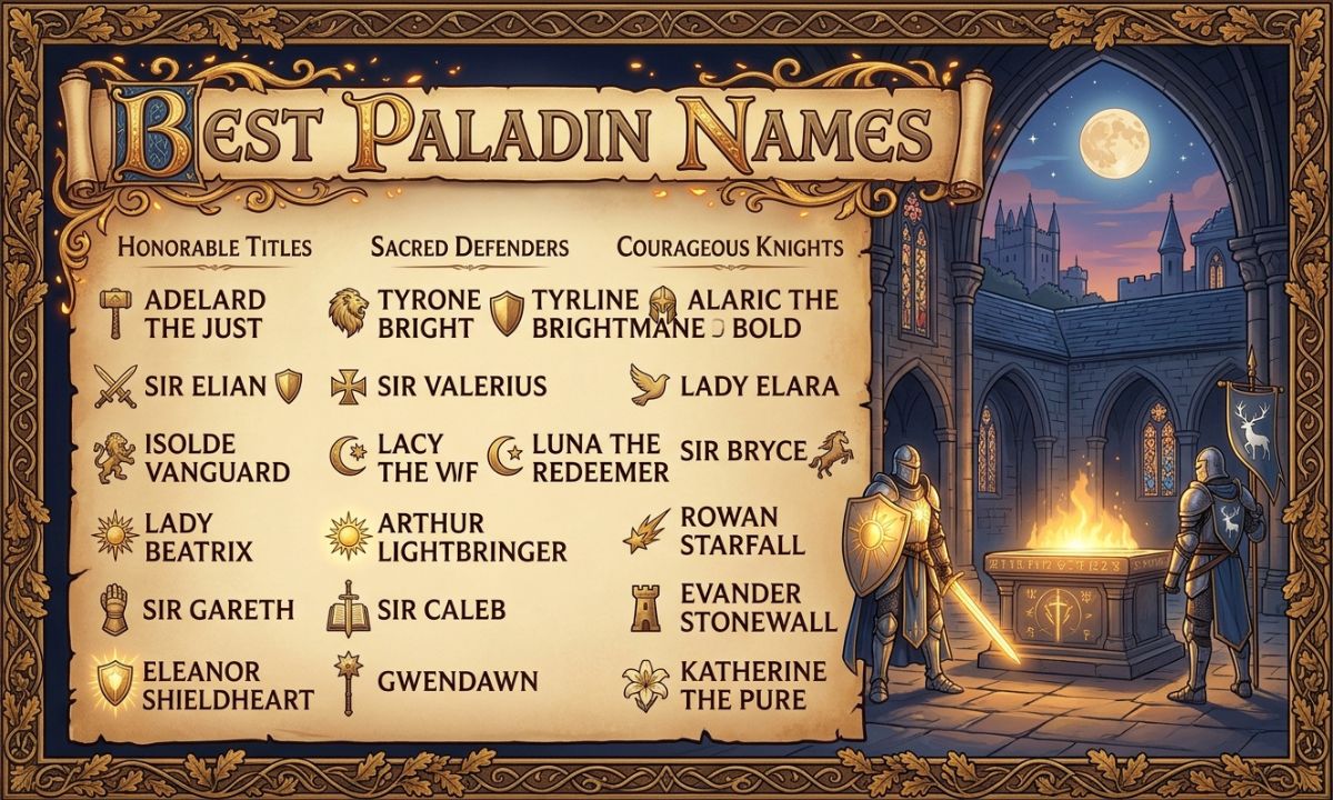 Best Paladin Names