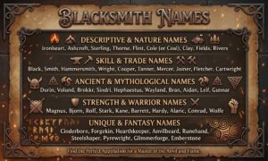 Blacksmith Names