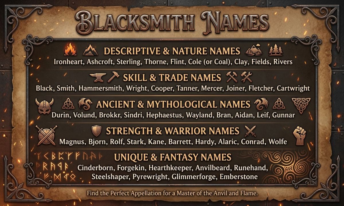 Blacksmith Names