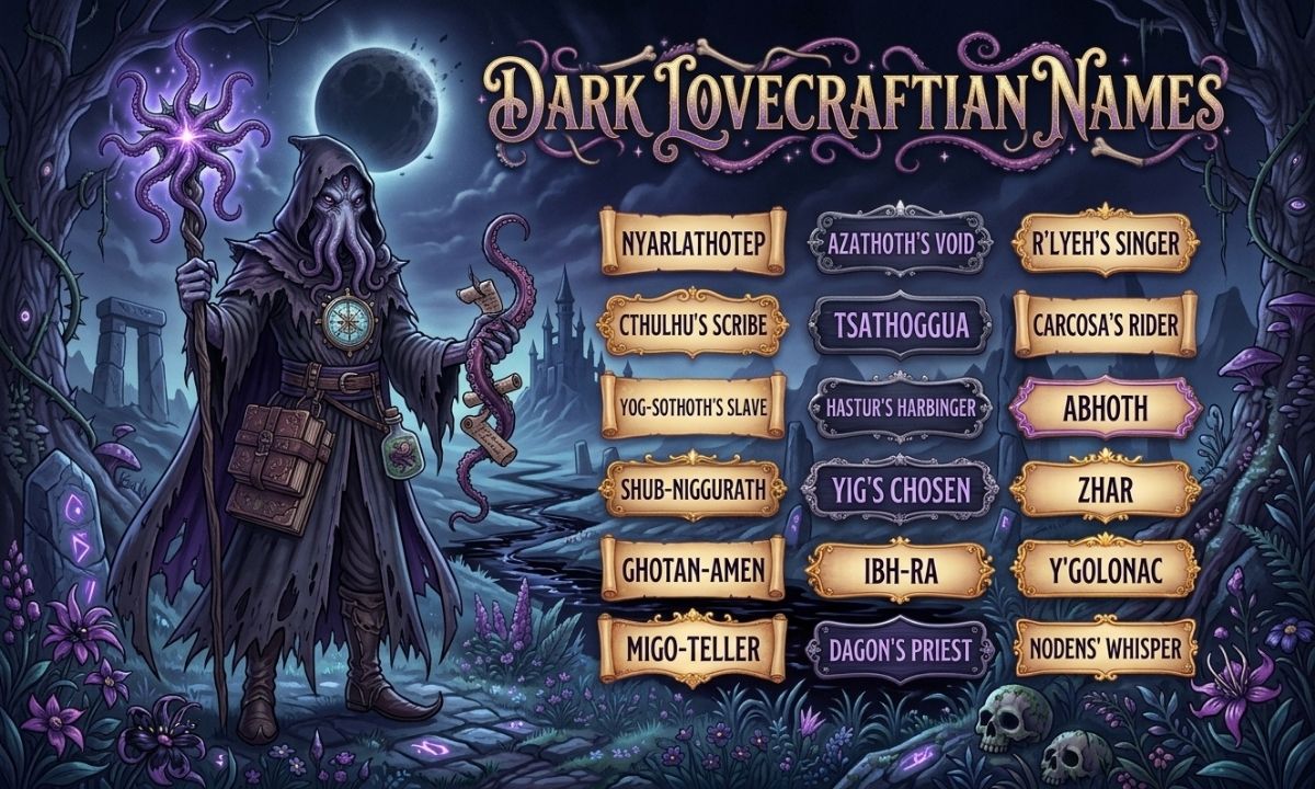 Dark Lovecraftian Names