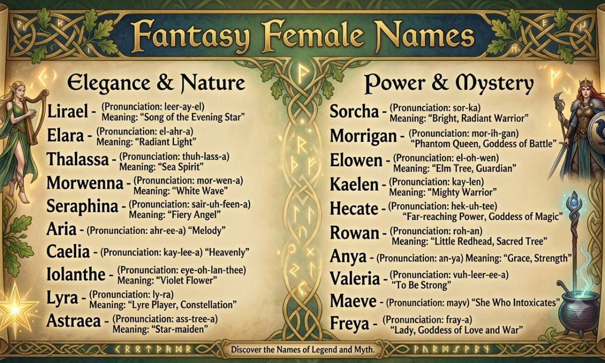 Fantasy Female Names