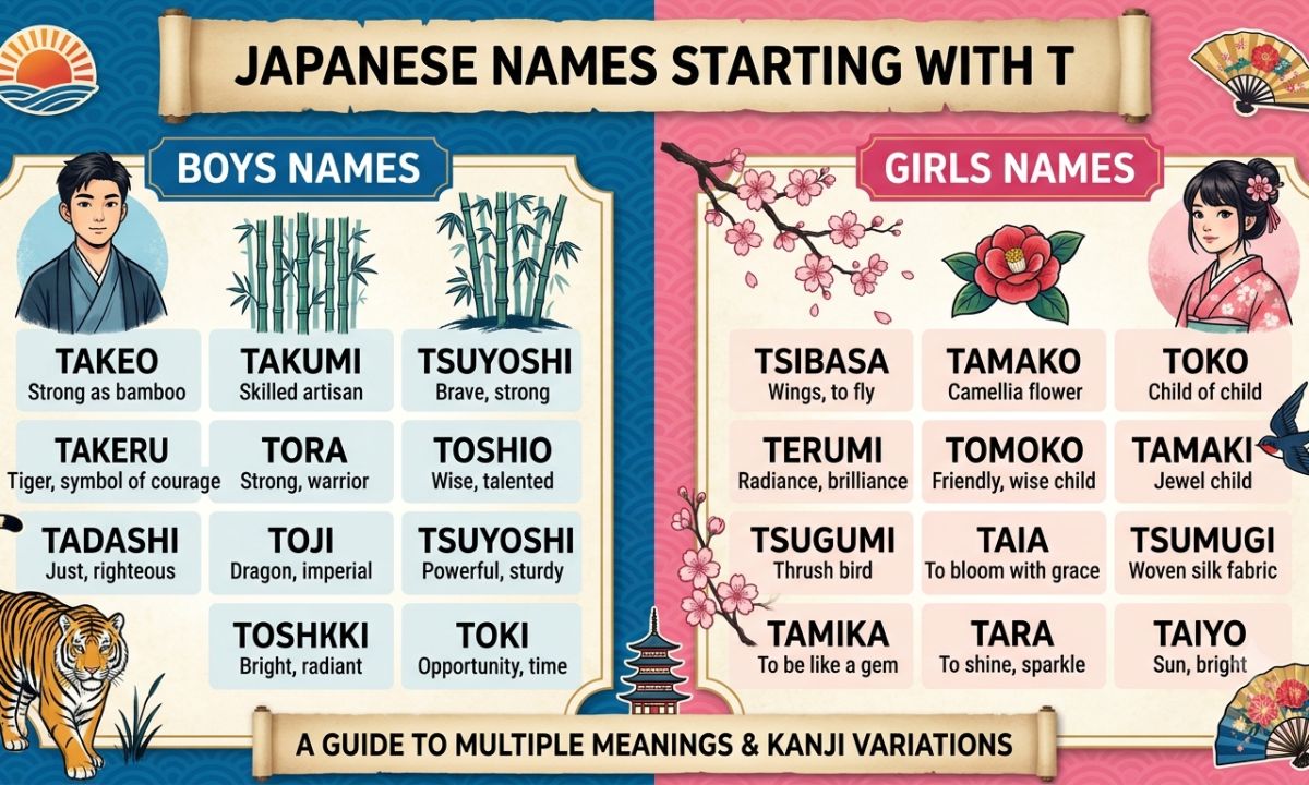 Japanese Names Starting With T