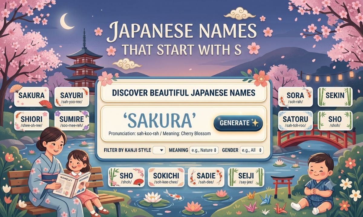 Japanese Names That Start With S