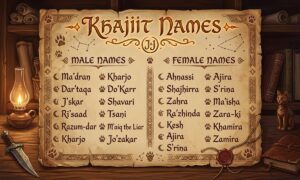 Khajiit Names