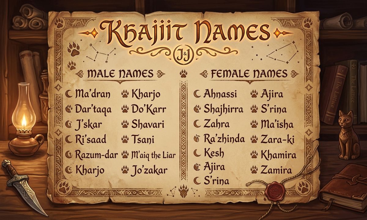 Khajiit Names