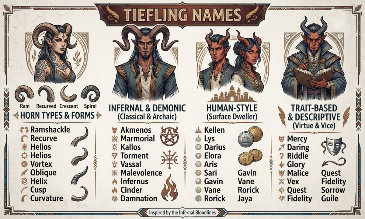 Tiefling Names