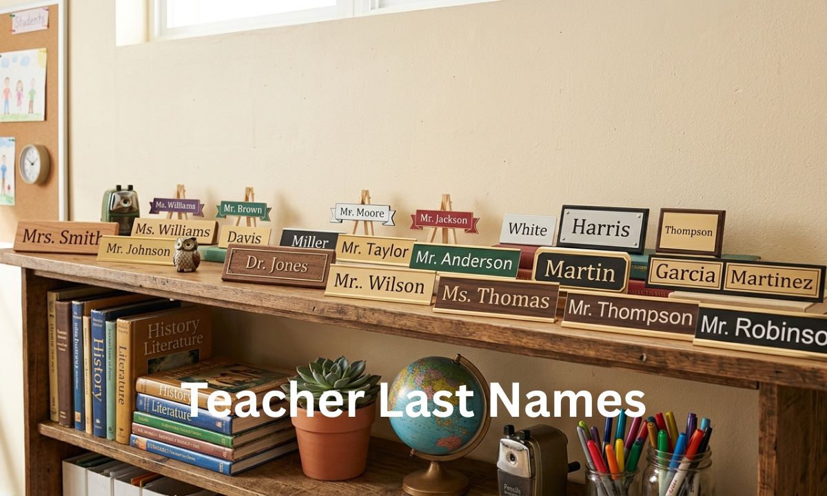 Teacher Last Names