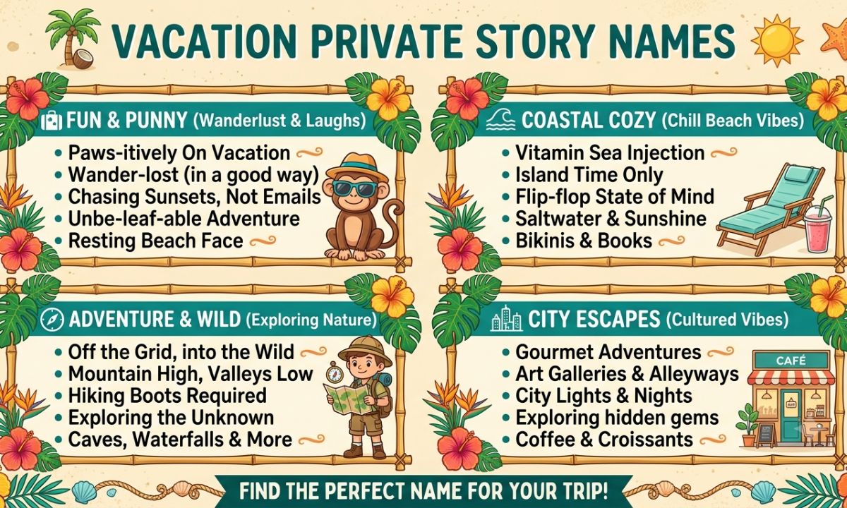 Vacation Private Story Names