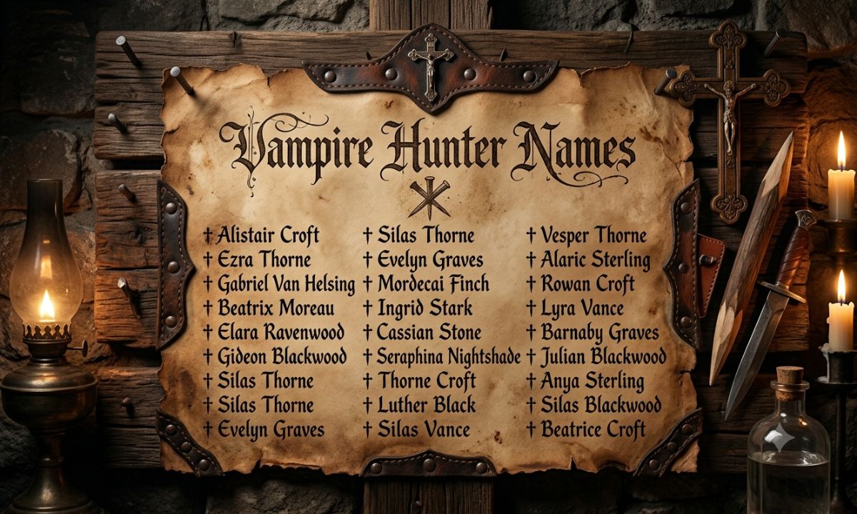 Vampire Hunter Names