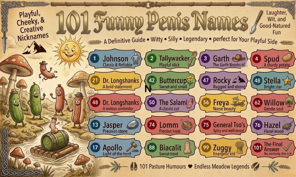 101 Funny Penis Names