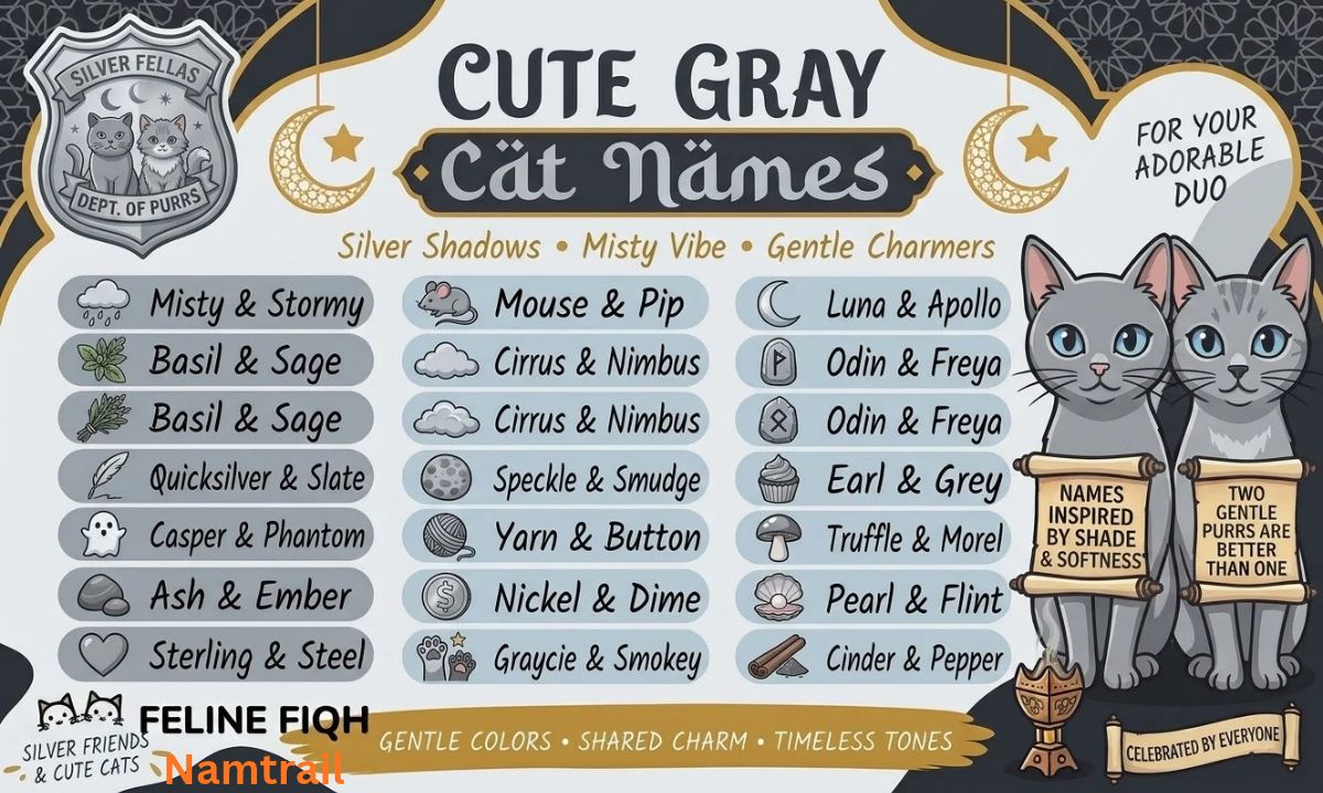 Cute Gray Cat Names