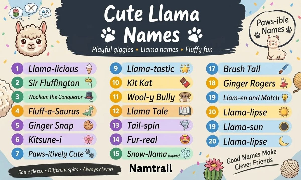 Cute Llama Names