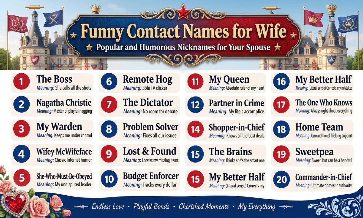 Funny Contact Names for Wife