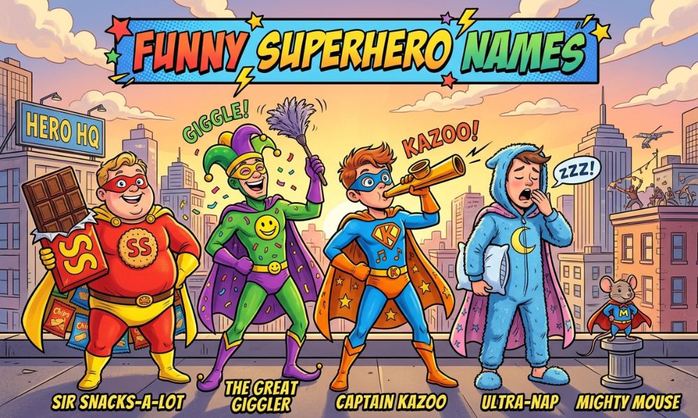 Funny Superhero Names