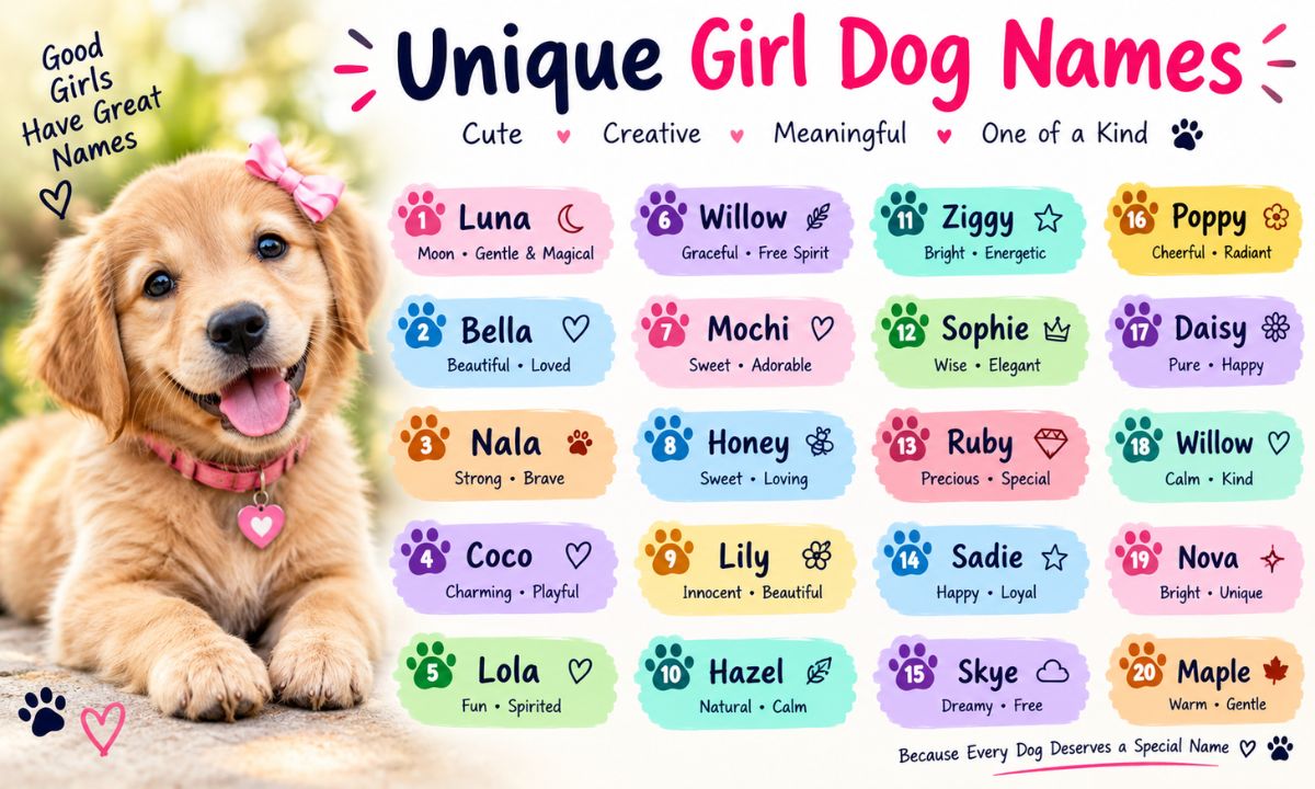 Unique Girl Dog Names