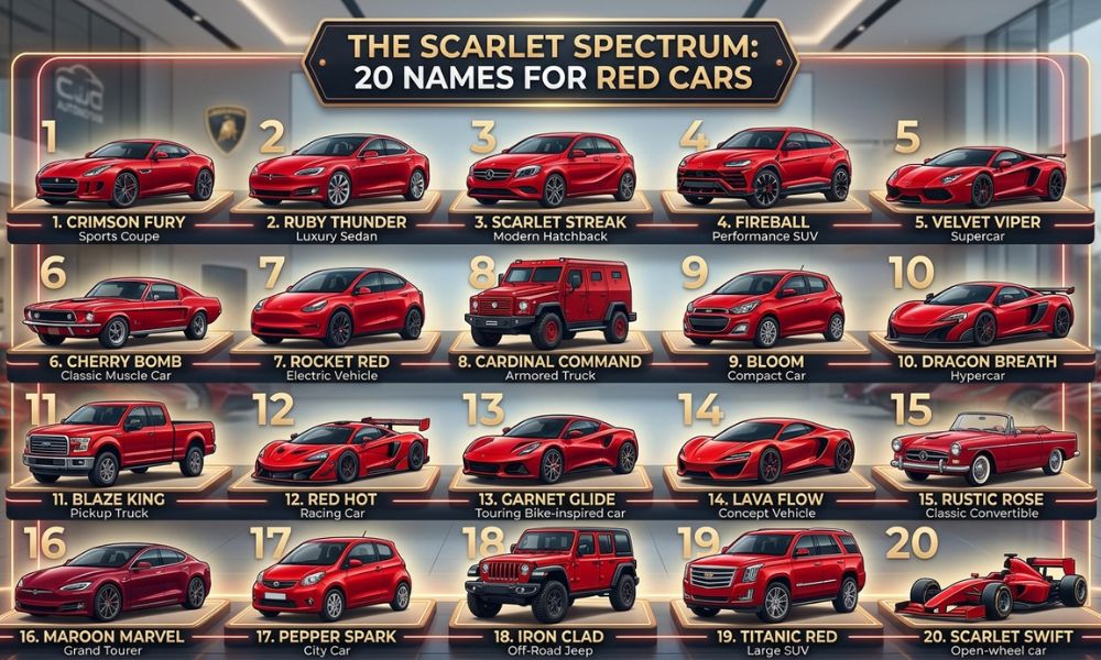red car names