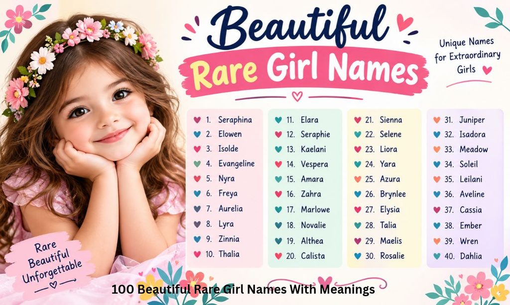 100 Beautiful Rare Girl Names With Meanings