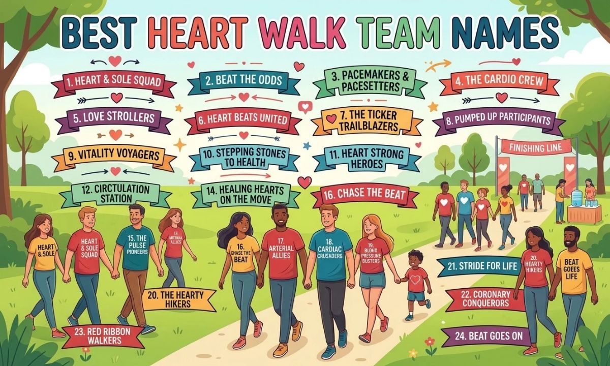 Best Heart Walk Team Names