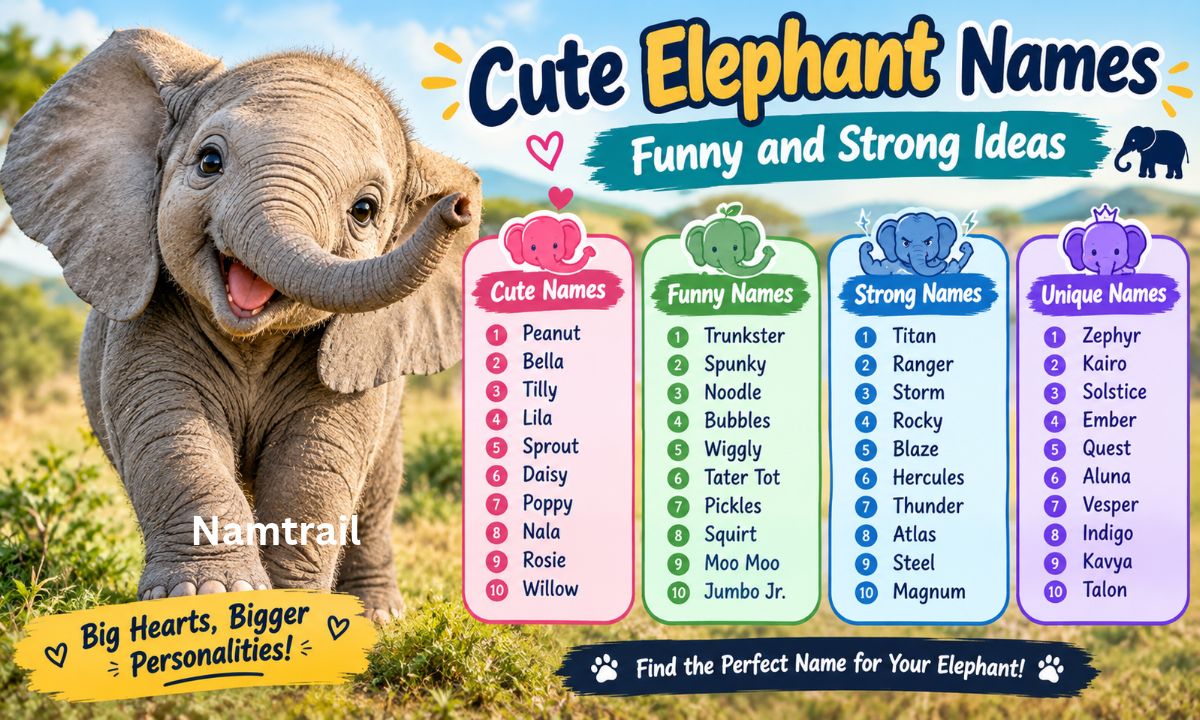 Cute Elephant Names