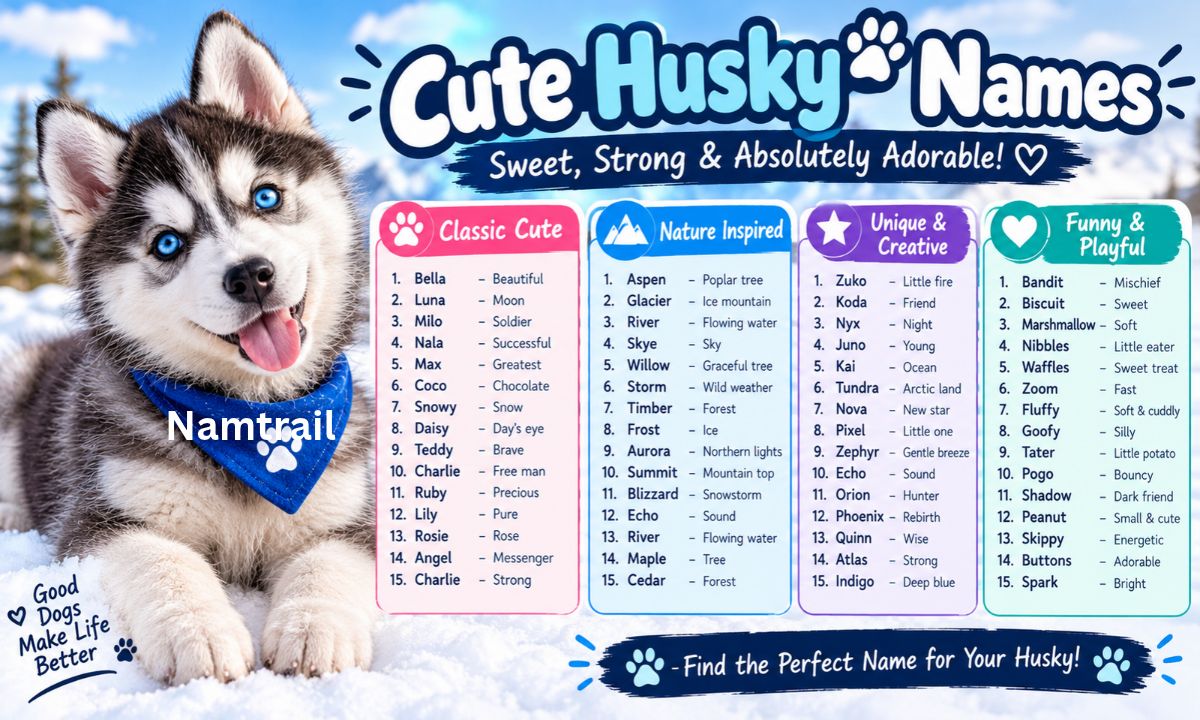 Cute Husky Names