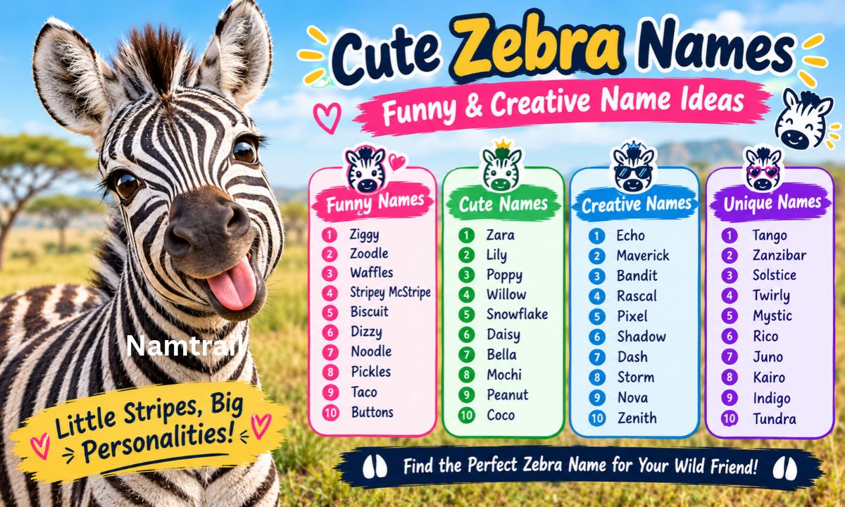 Cute Zebra Names
