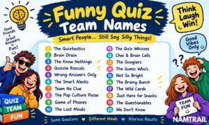 Funny Quiz Team Names