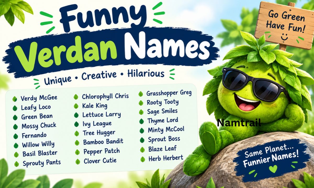 Funny Verdan Names