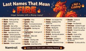 Last Names That Mean Fire