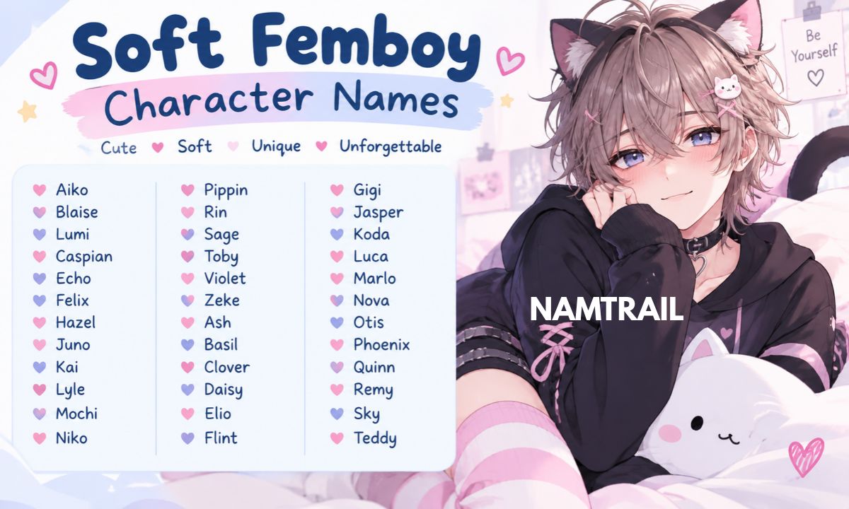 Soft Femboy Character Names