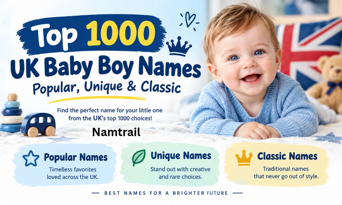 Top 1000 UK Baby Boy Names