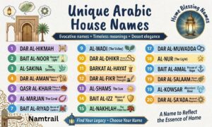 Unique Arabic House Names